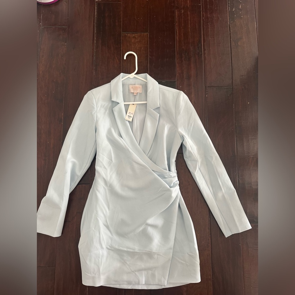 Francesca's Collections Blue Blazer Dress